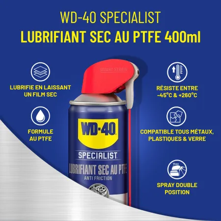 Lubrifiant Sec au PTFE WD-40 Specialist 400 ml
